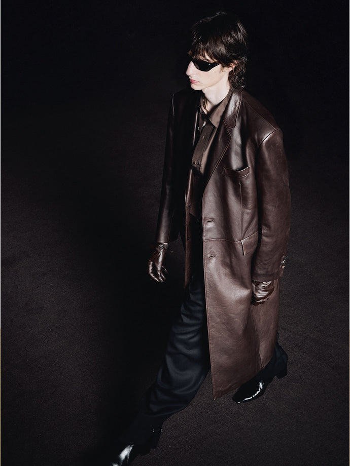 NAKED LAMB LEATHER SINGLE COAT