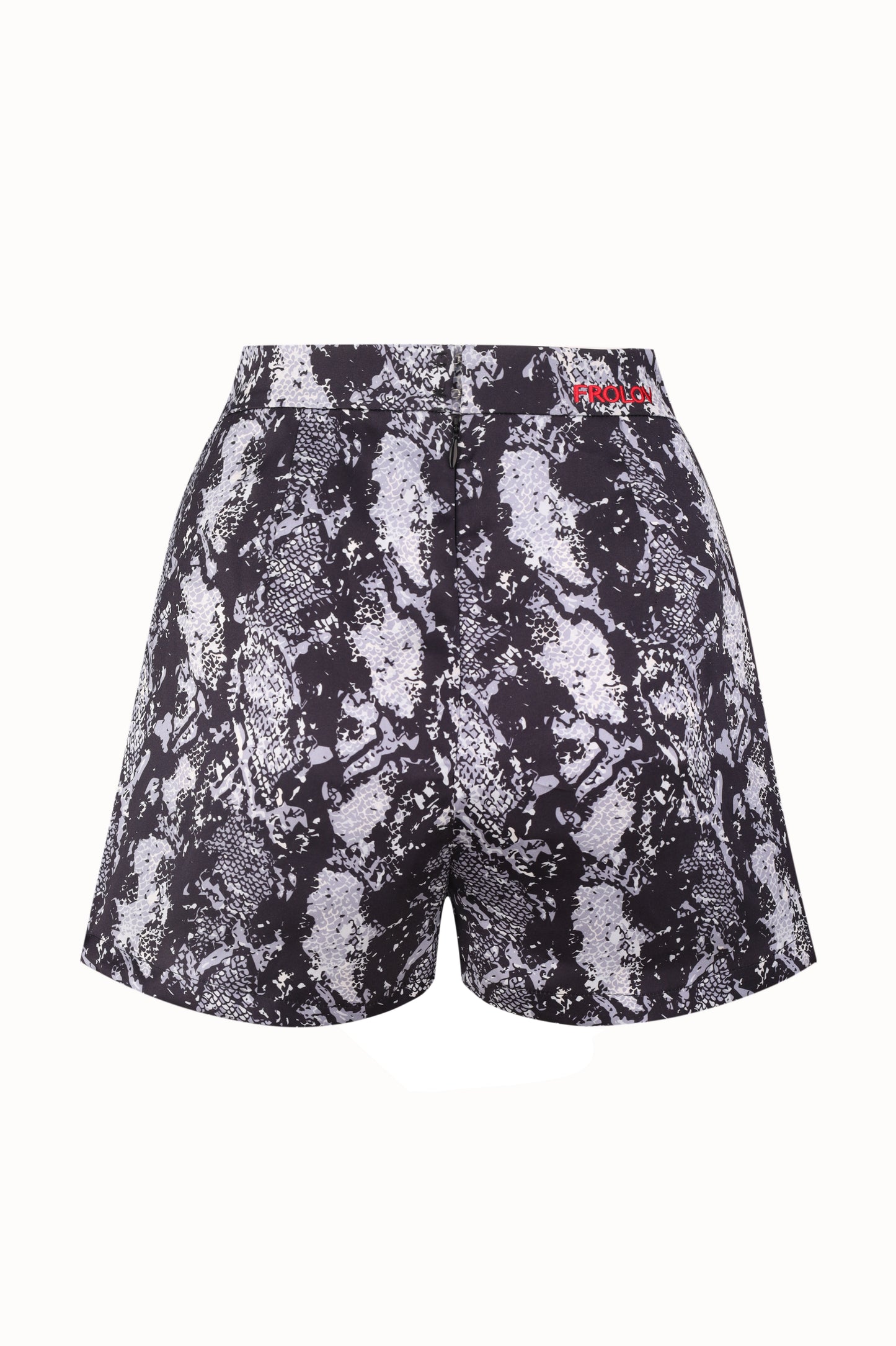 SILK SHORTS WITH SNAKE PRINT