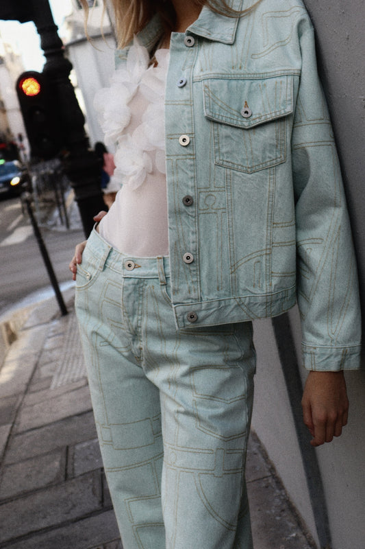 EMBROIDERED DENIM JACKET
