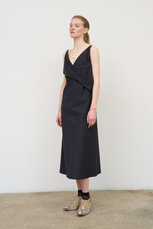 RUCHED BODYCON MIDI DRESS