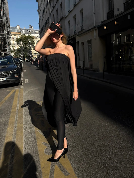 BLACK JERSEY LEGGINGS
