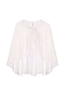 OPENWORK LACE CAPE