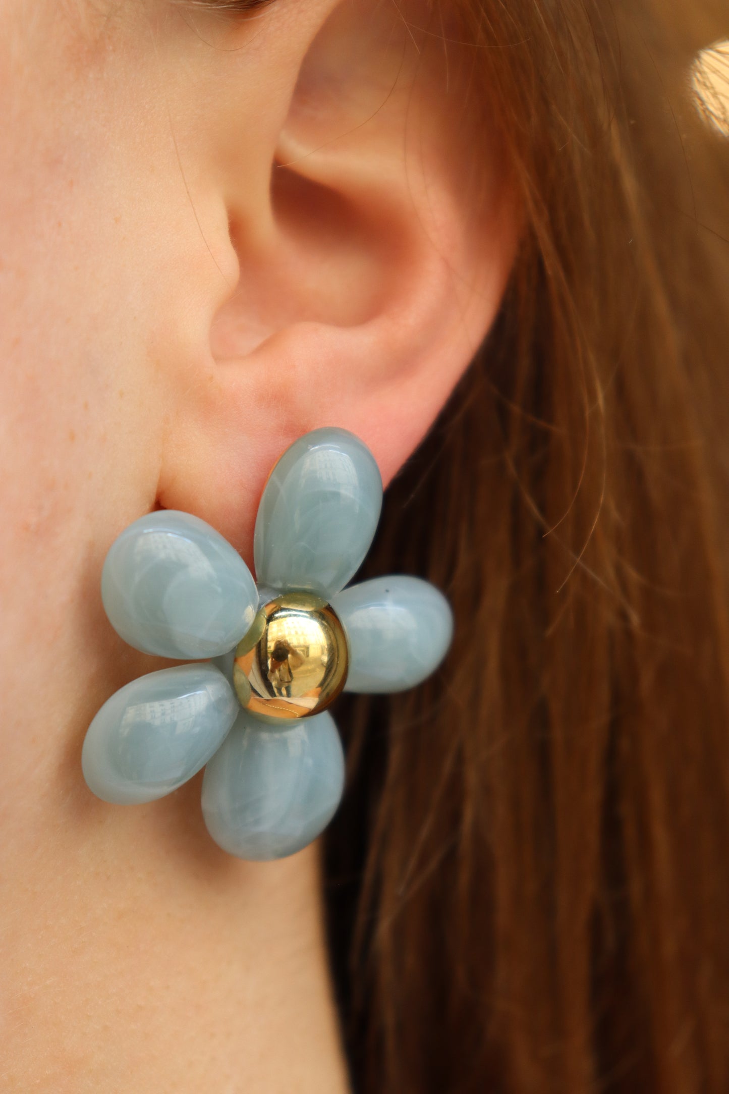 BLUE BLOOM EARRINGS