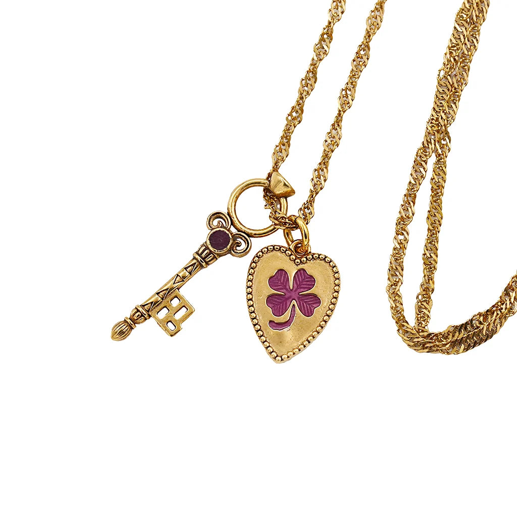 NECKLACE CLOVER KEY - RENARD