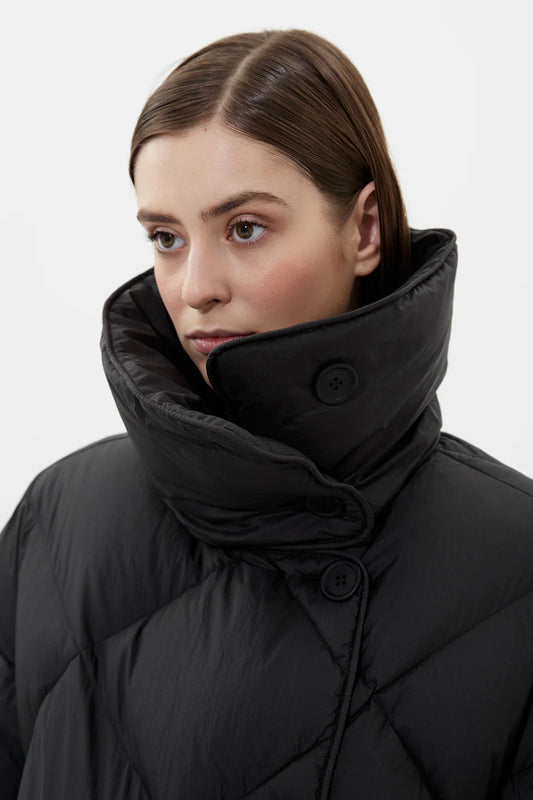 COZY QUEEN JACKET MICRO BLACK