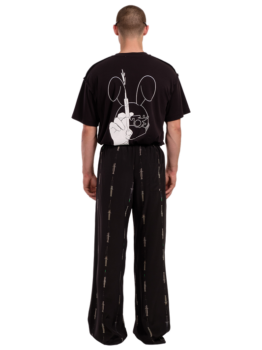 DR BOTOX BUNNY BLACK T-SHIRT