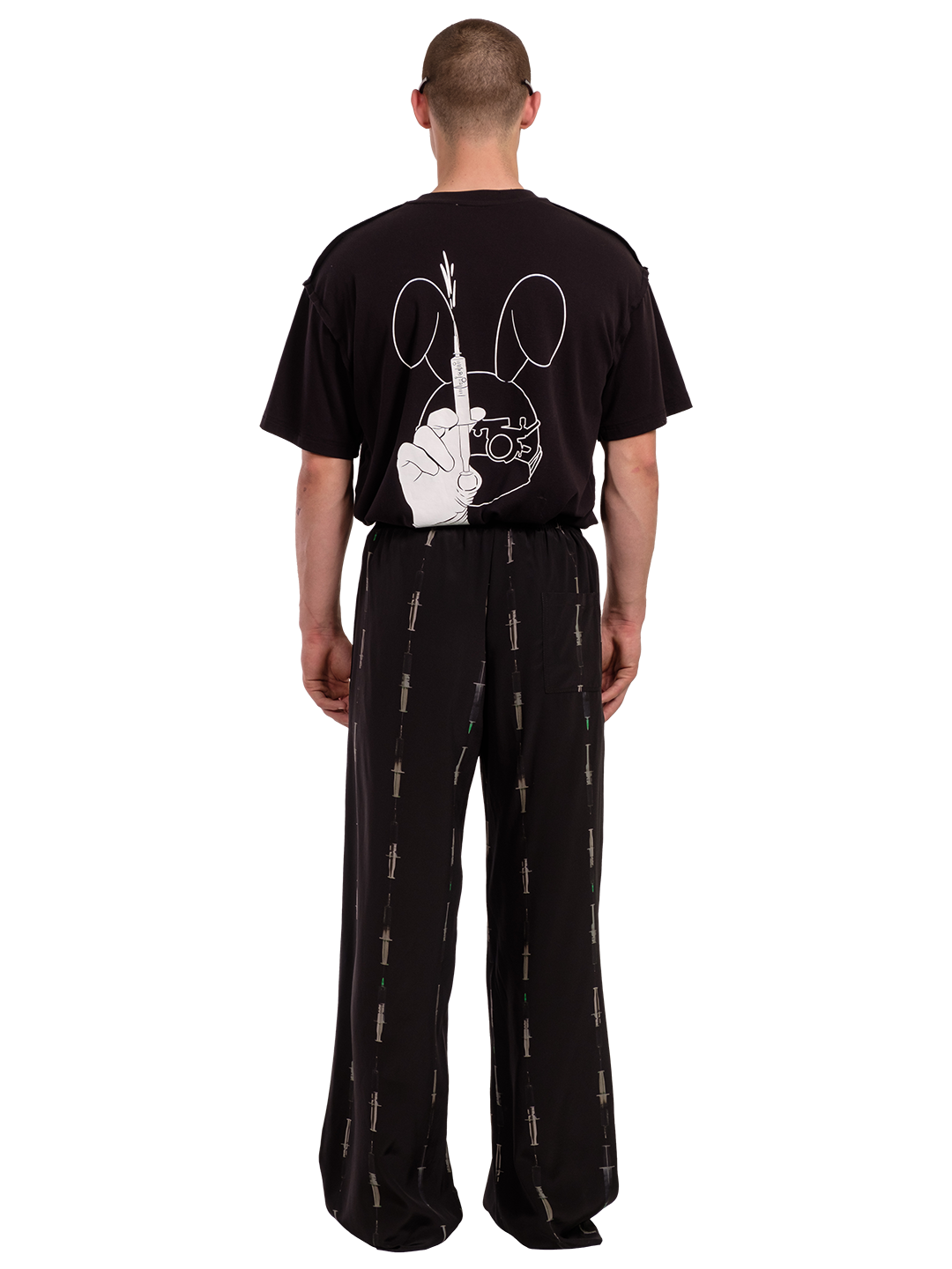 DR BOTOX BUNNY BLACK T-SHIRT