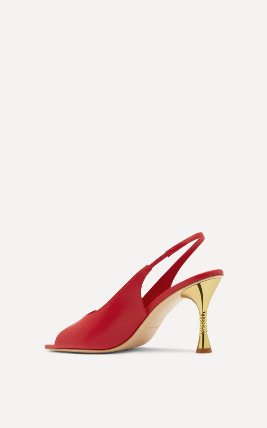 HELIX 90 SLINGBACK RED