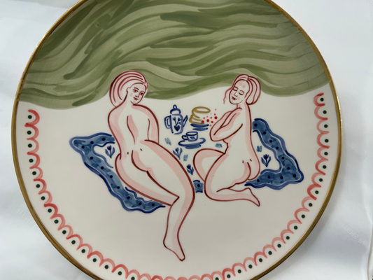 PLATE MERMAID WITH A PICNIC
