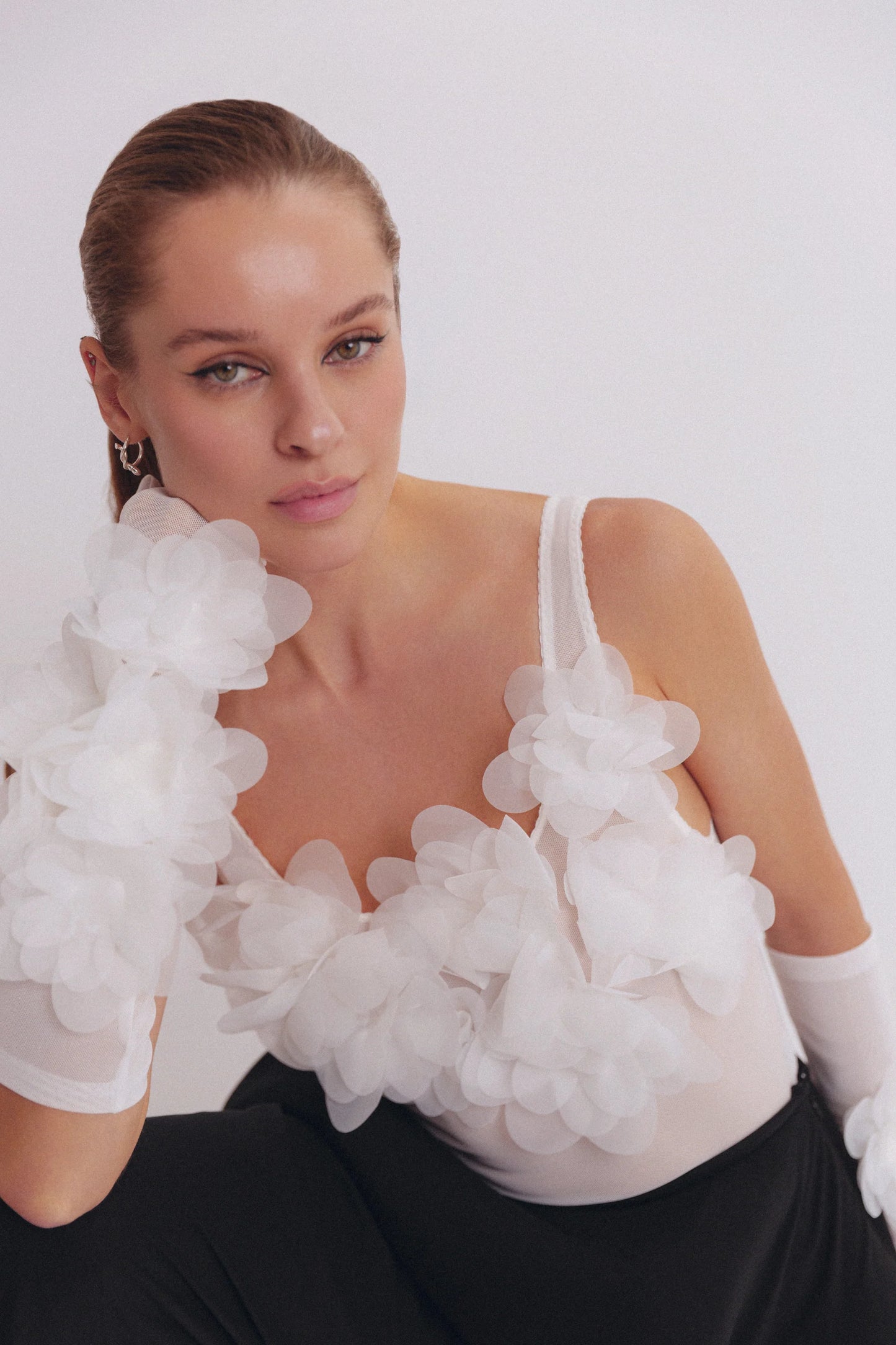 PEONY PURE BODYSUIT WHITE