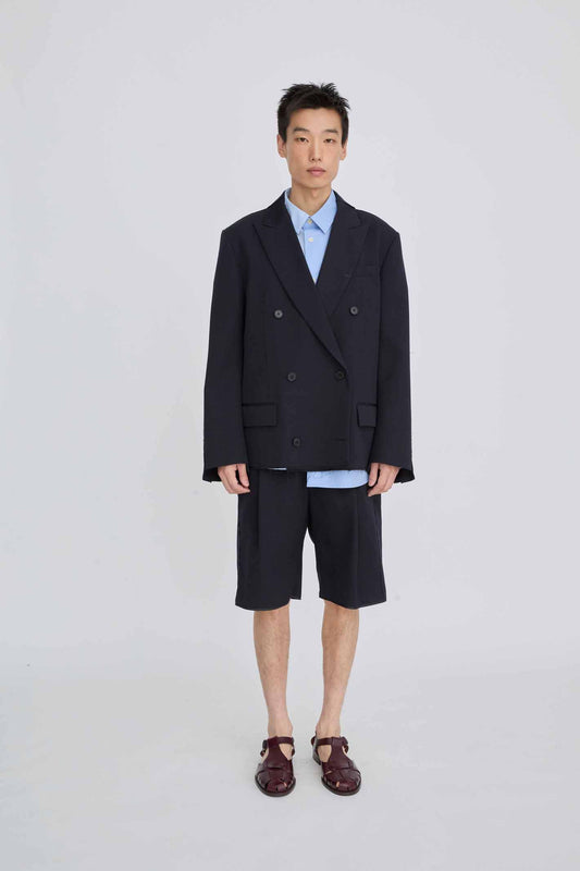 DOUBLE-BREASTED PUZZLE JACKET