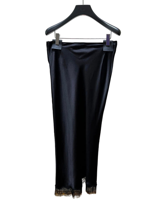 SAVIA LACE SILK MIDI SKIRT