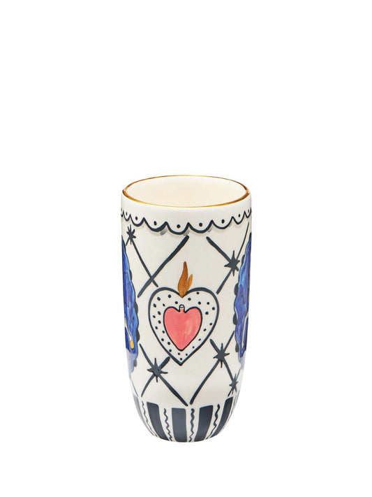 CERAMIC GLASS AND SAUCER