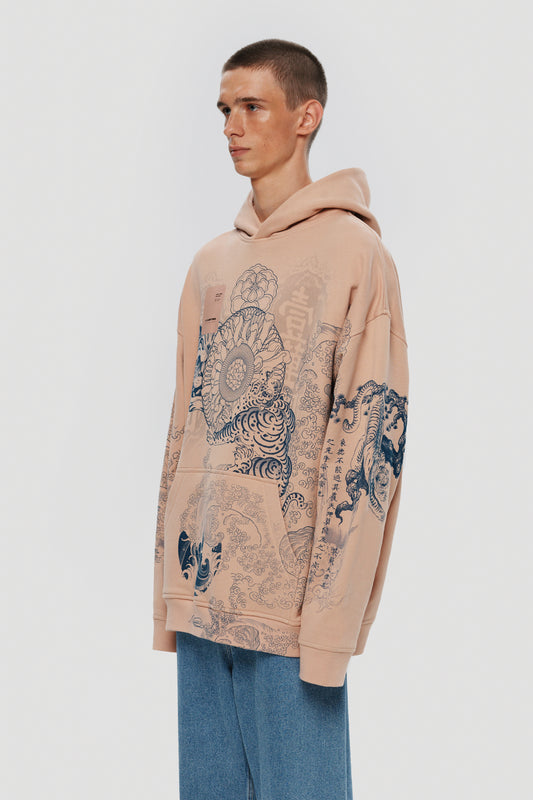 HOODIE SECOND SKIN PORCELAIN