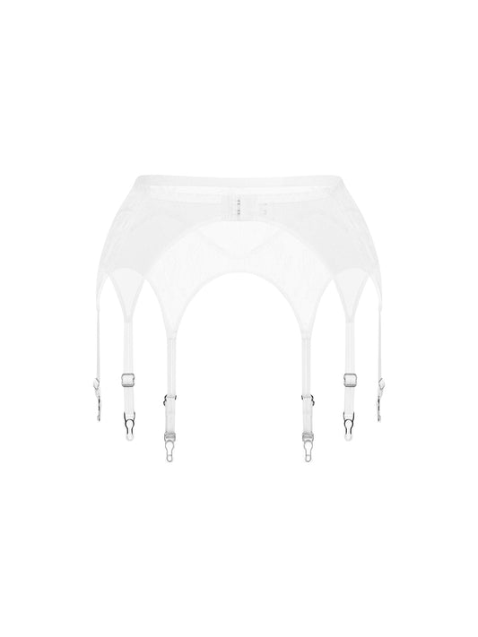 TARA WHITE SUSPENDER BELT