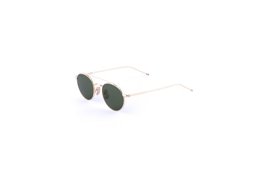 OVAL SUNGLASSES IN TITANIUM GOLD