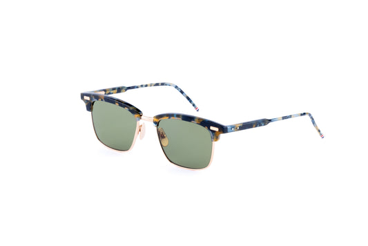 RECTANGULAR SUNGLASSES IN ACETATE AND TITANIUM TORTOISE