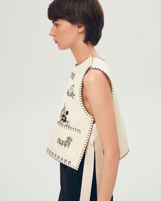 VATSLAVA EMBROIDERED VEST