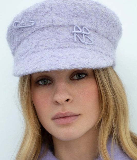 LOGO-EMBELLISHED BAKER BOY CAP