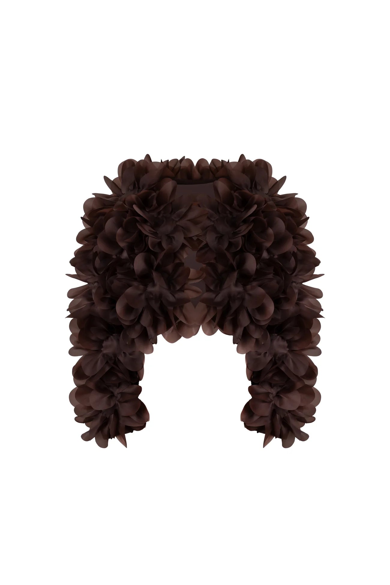 PEONY SOFT BOMBER JACKET IN CHOCOLATE BROWN