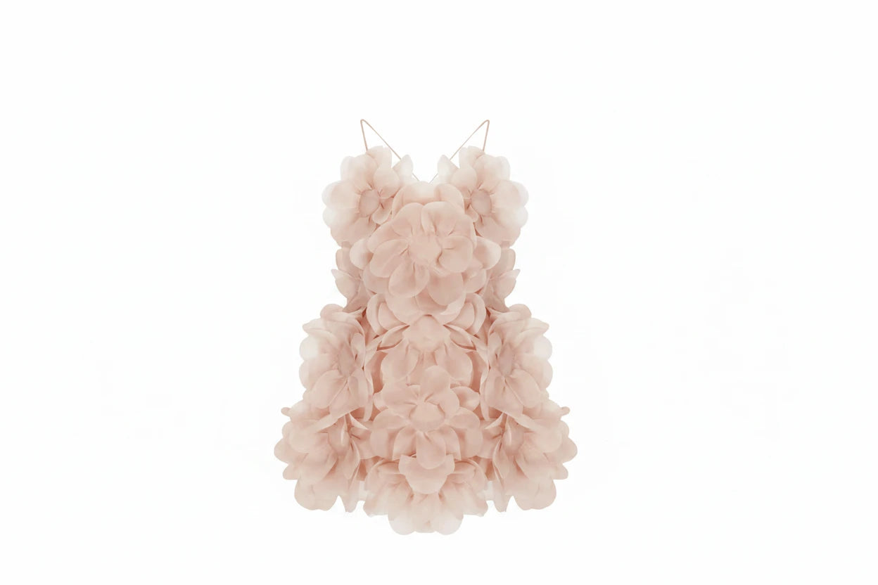 PEONY PASSION DRESS IN BLUSH NUDE