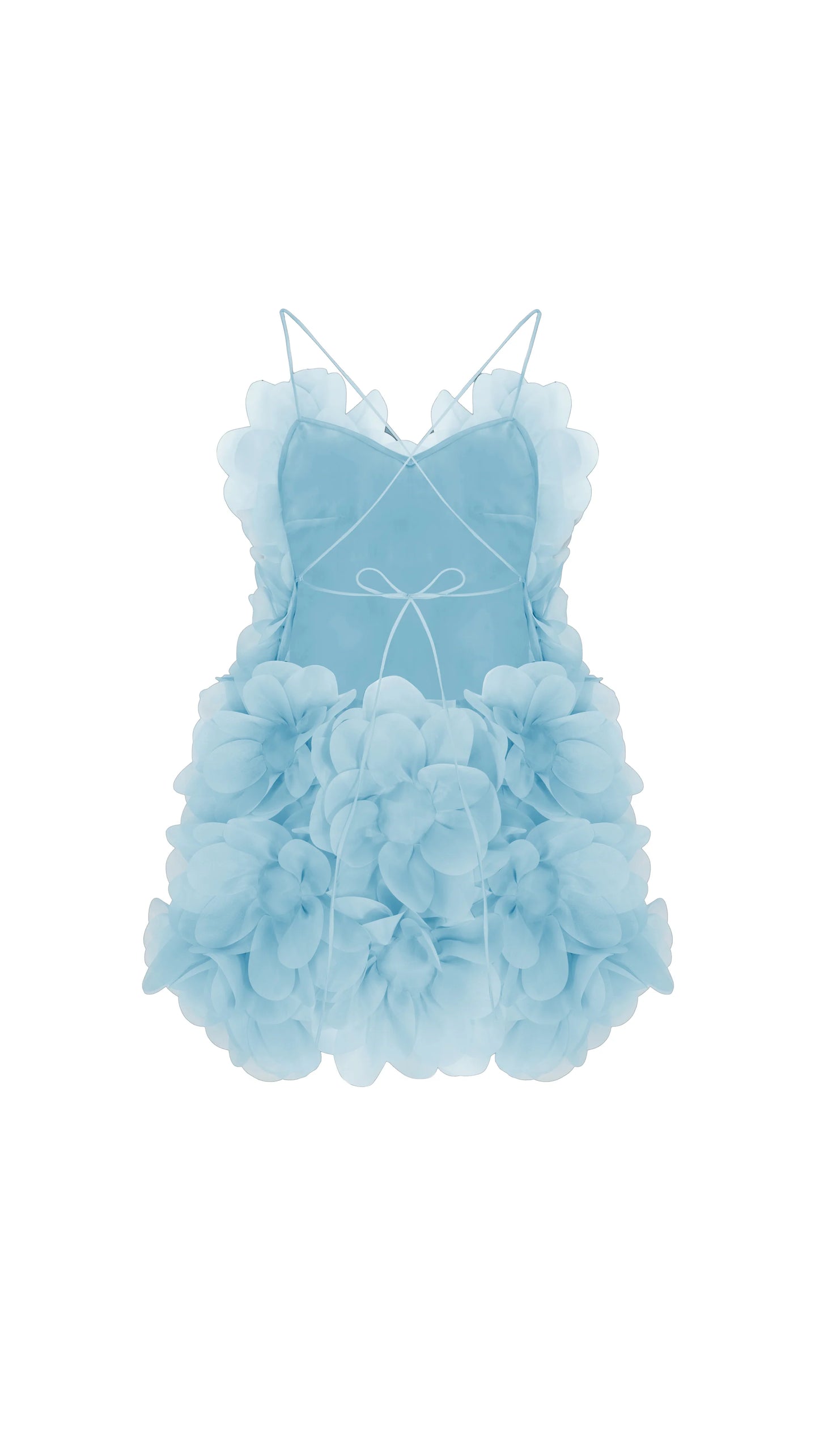 PEONY PASSION DRESS IN CRISP BLUE