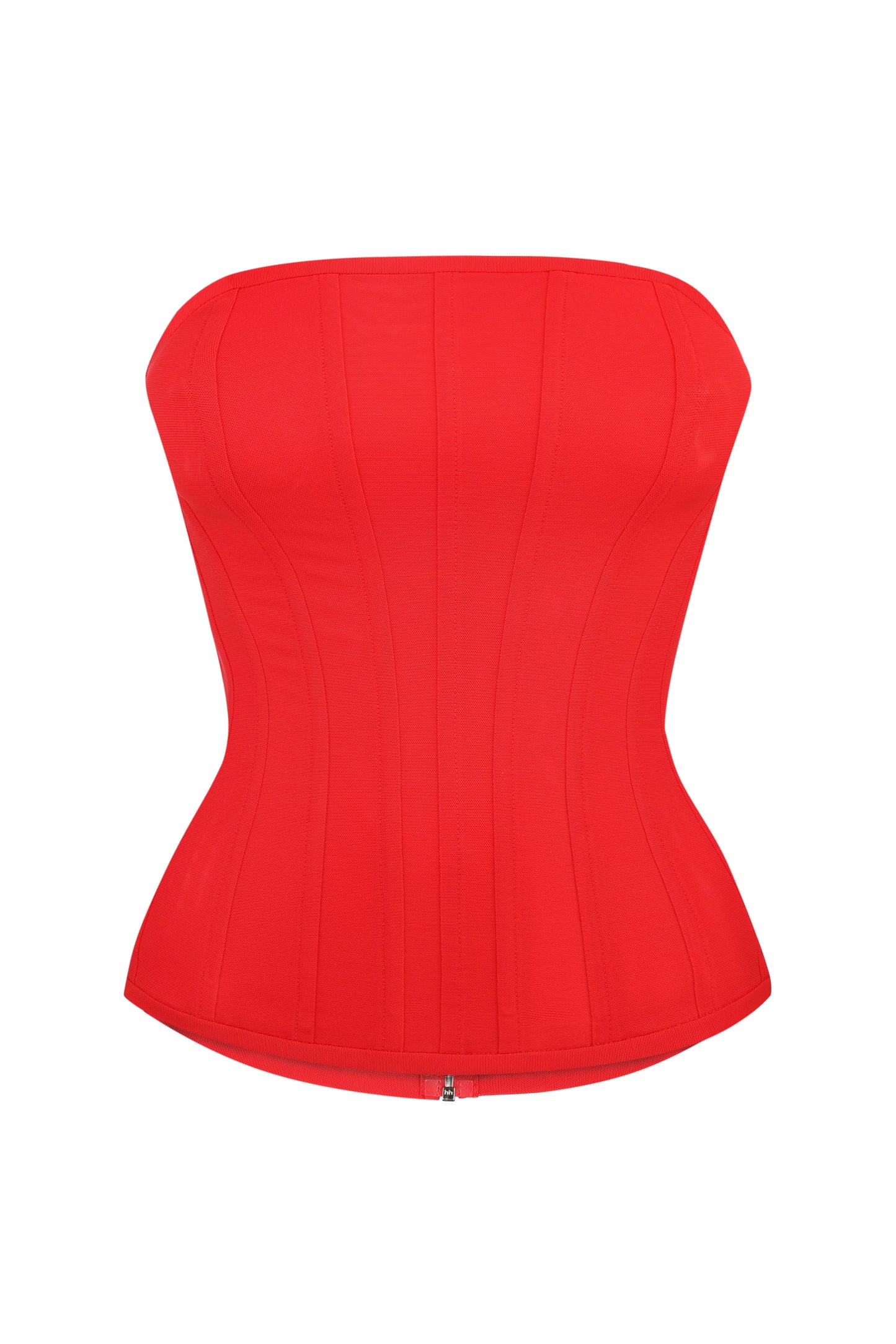 RED STRAPLESS CORSET