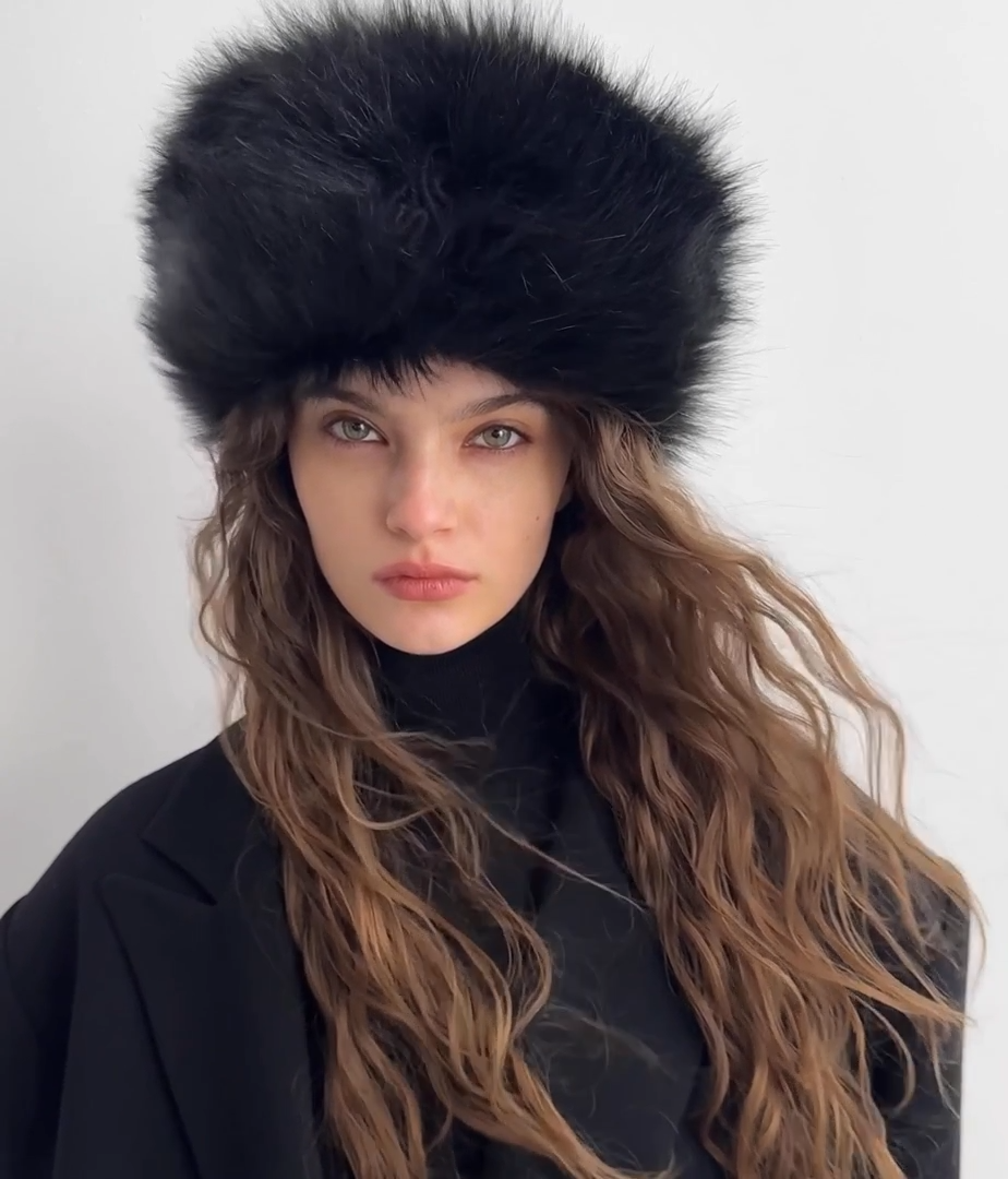 FAUX FUR PILLBOX HAT
