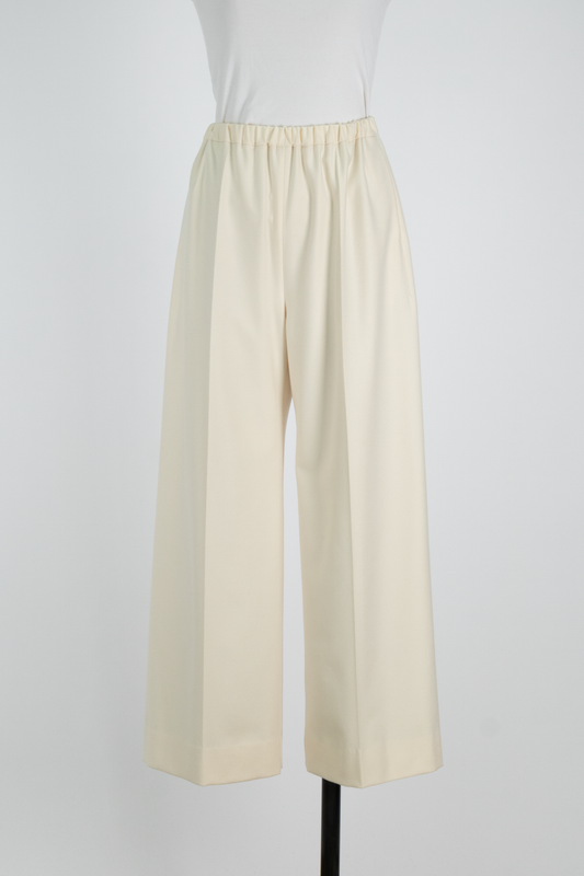HONEY WARM WIDE PANTS WHITE