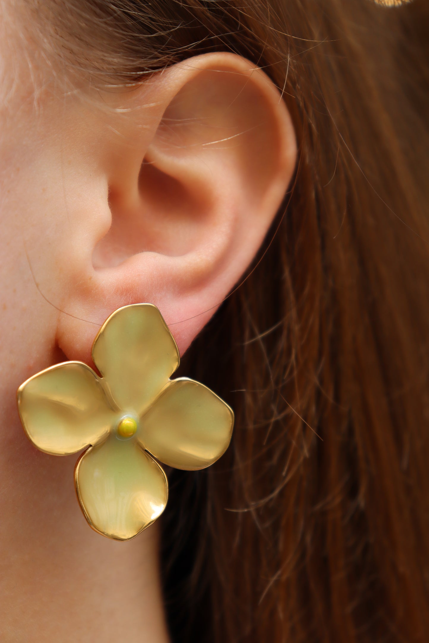 YELLOW BLOOM EARRINGS