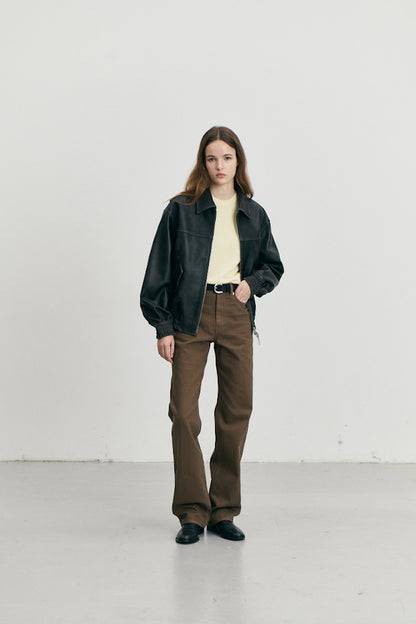 REFINED LEATHER BLOUSON
