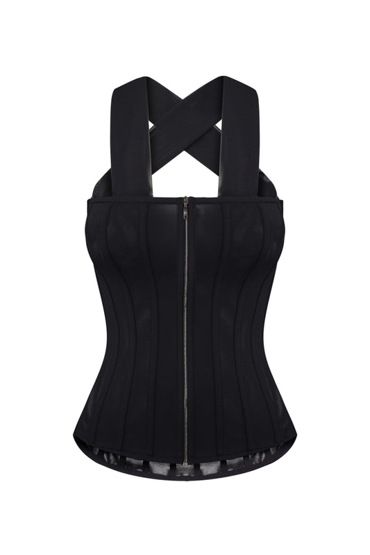 CORSET WITH FRONT ZIP