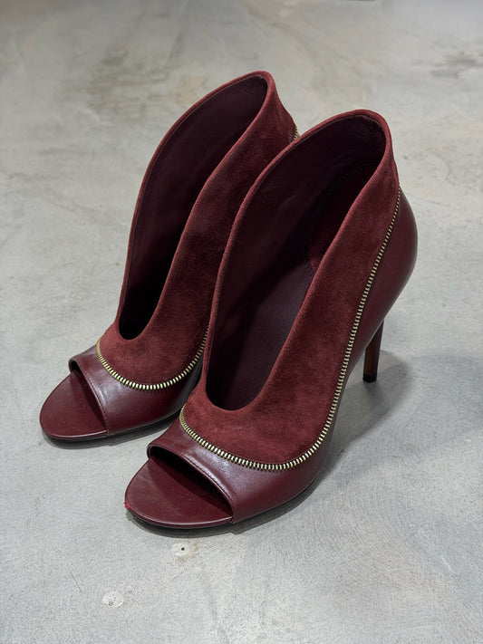 VINTAGE - LOUIS VUITTON OPEN TOE BOOTIES