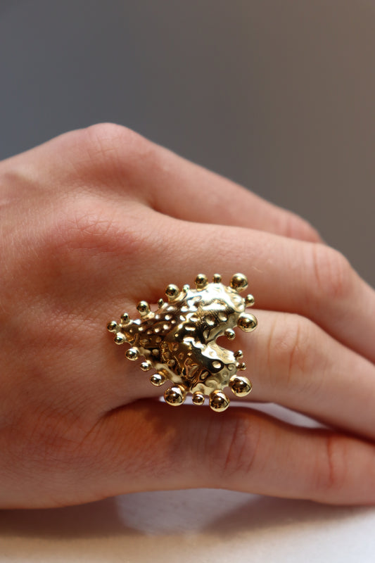 BUBBLY HEART RING