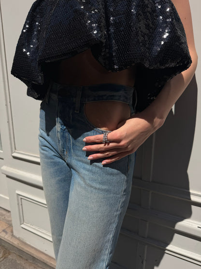 VINTAGE - CELINE SEQUIN TOP
