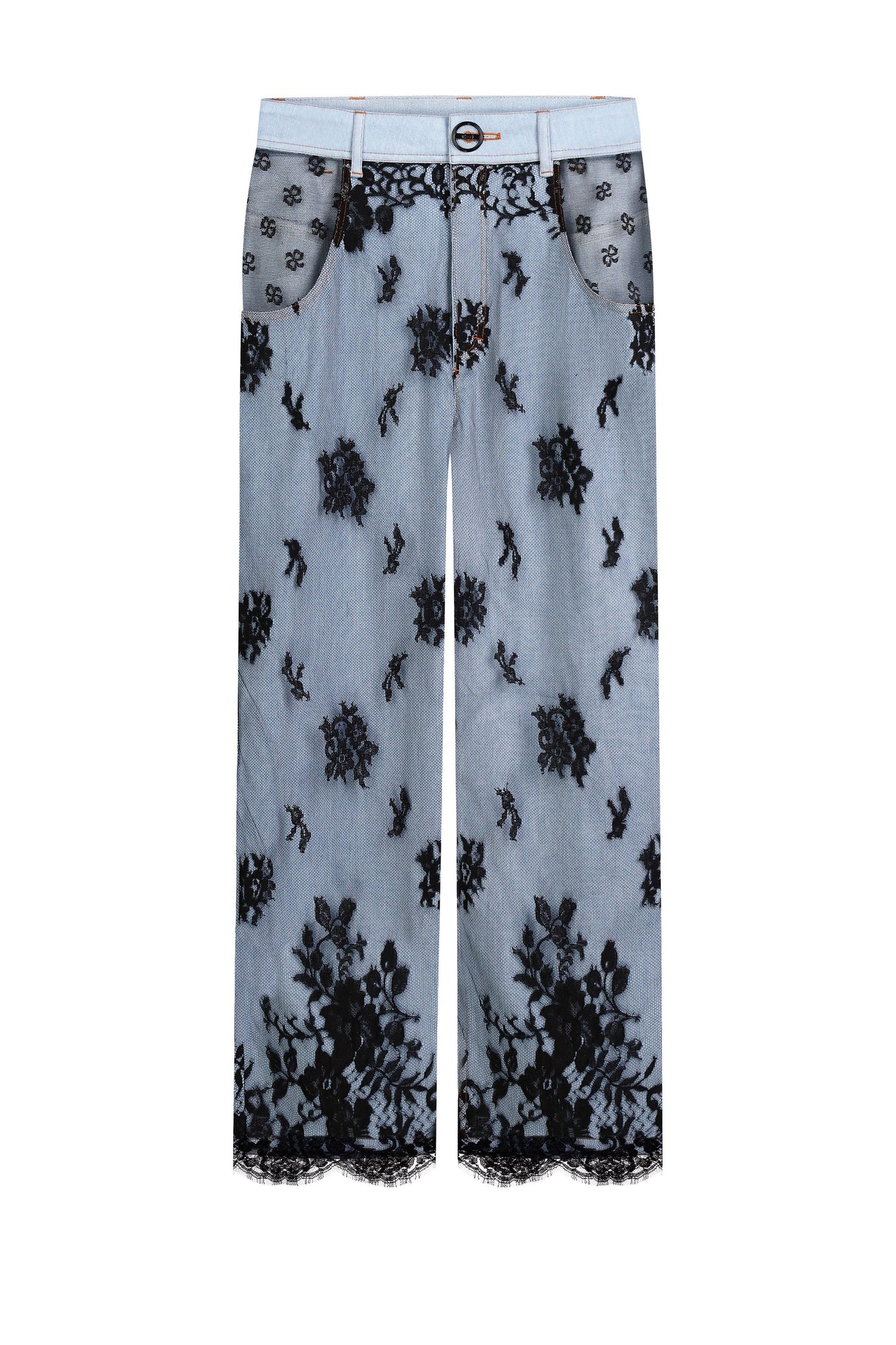 JEANS COVERED WITH LACE