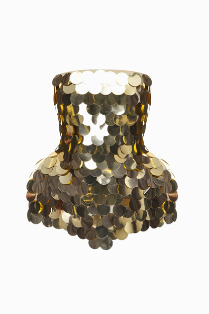 GOLDEN SEQUINED CORSET