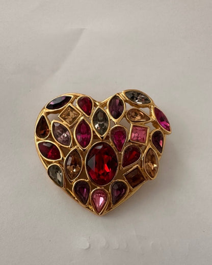 VINTAGE - YSL HEART BROOCH