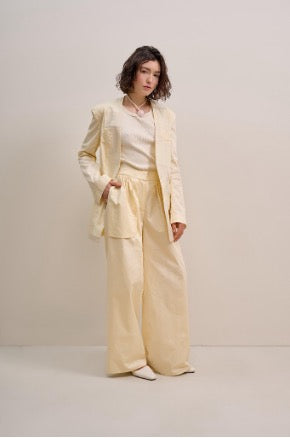 WIDE-LEG TROUSERS VANILLA