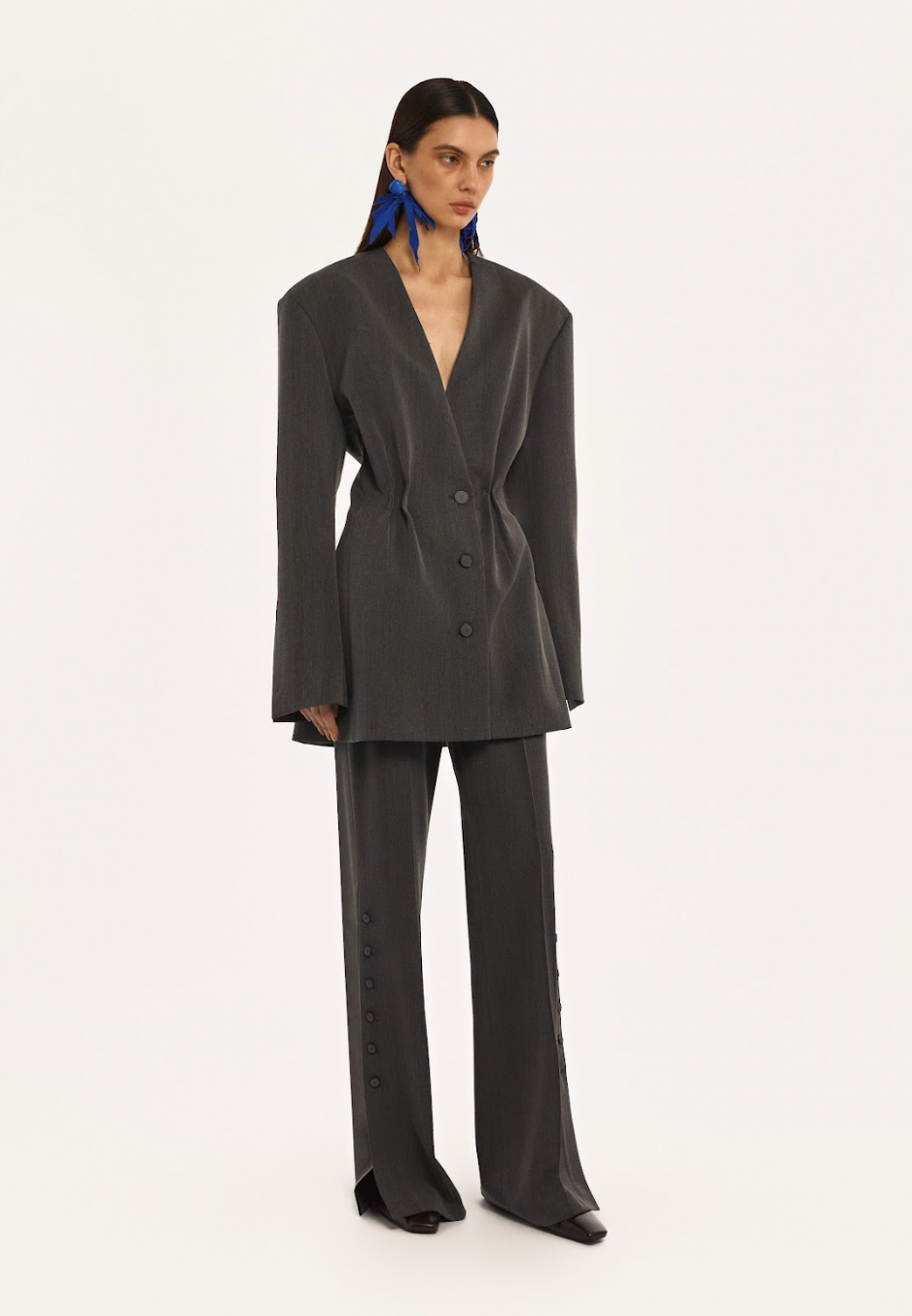 CINCHED JACKET DRESS