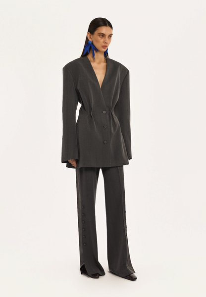 CINCHED JACKET DRESS