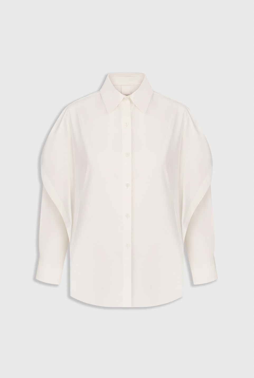 FITTED SHIRT WITH CAPELET OVERLAY