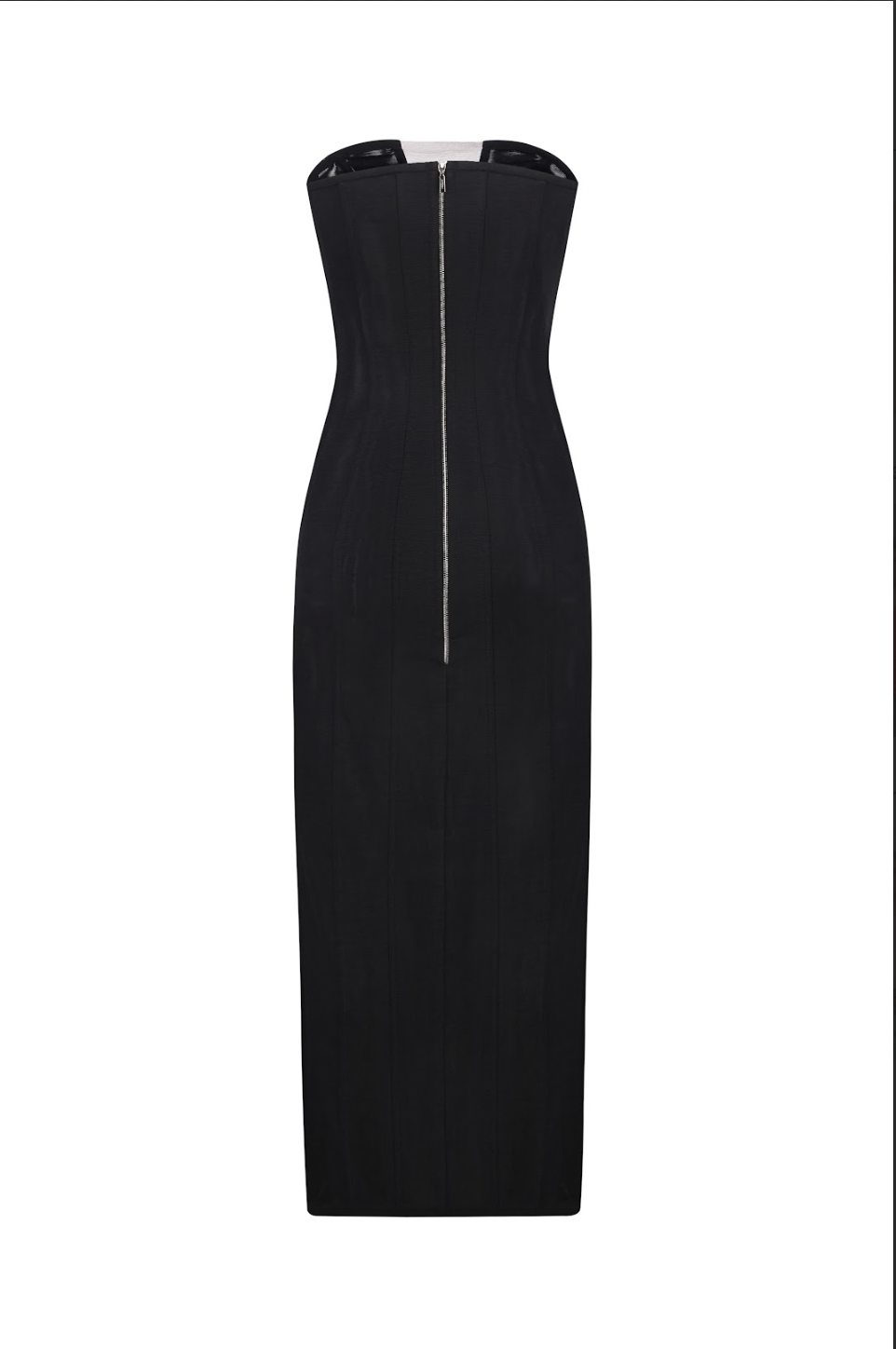 MIDI CORSET DRESS WITH A SIDE SLIT