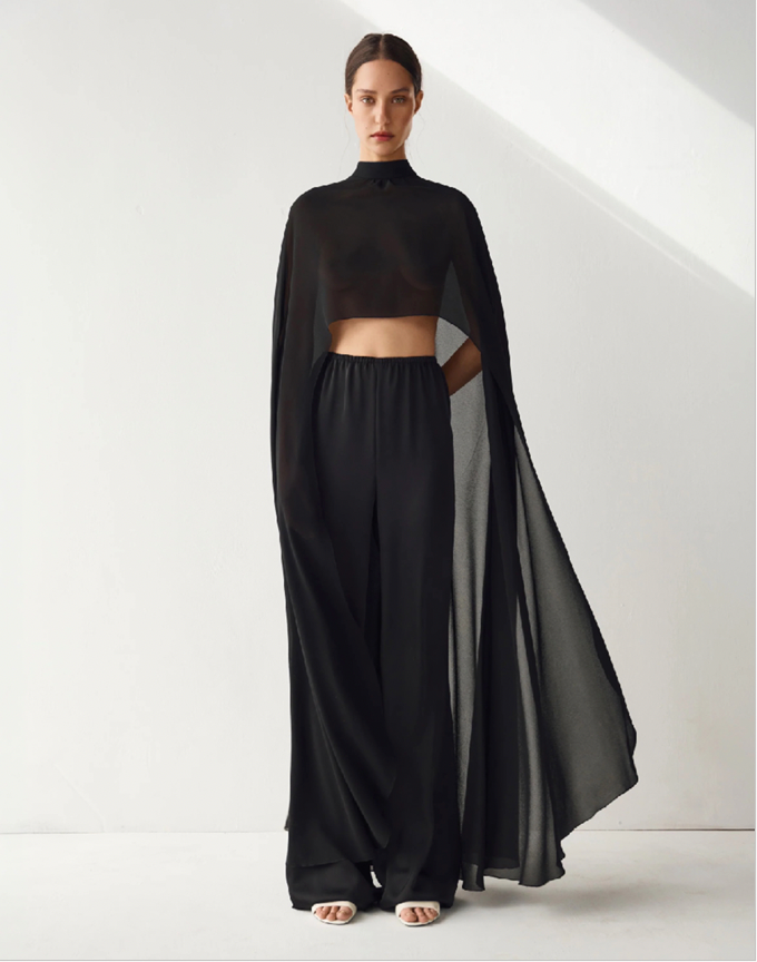 PATRIZZIA CHIFFON CAPE