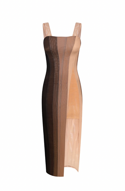 MIDI DRESS WITH A GRADIENT