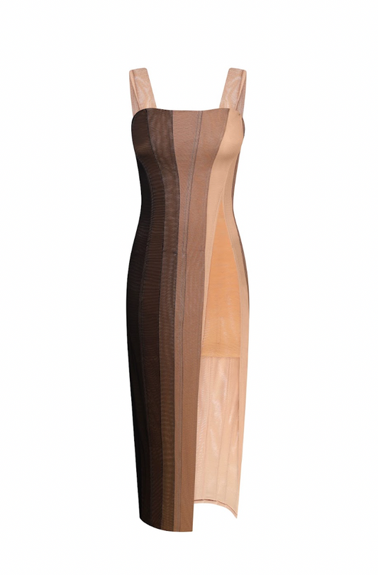 MIDI DRESS WITH A GRADIENT