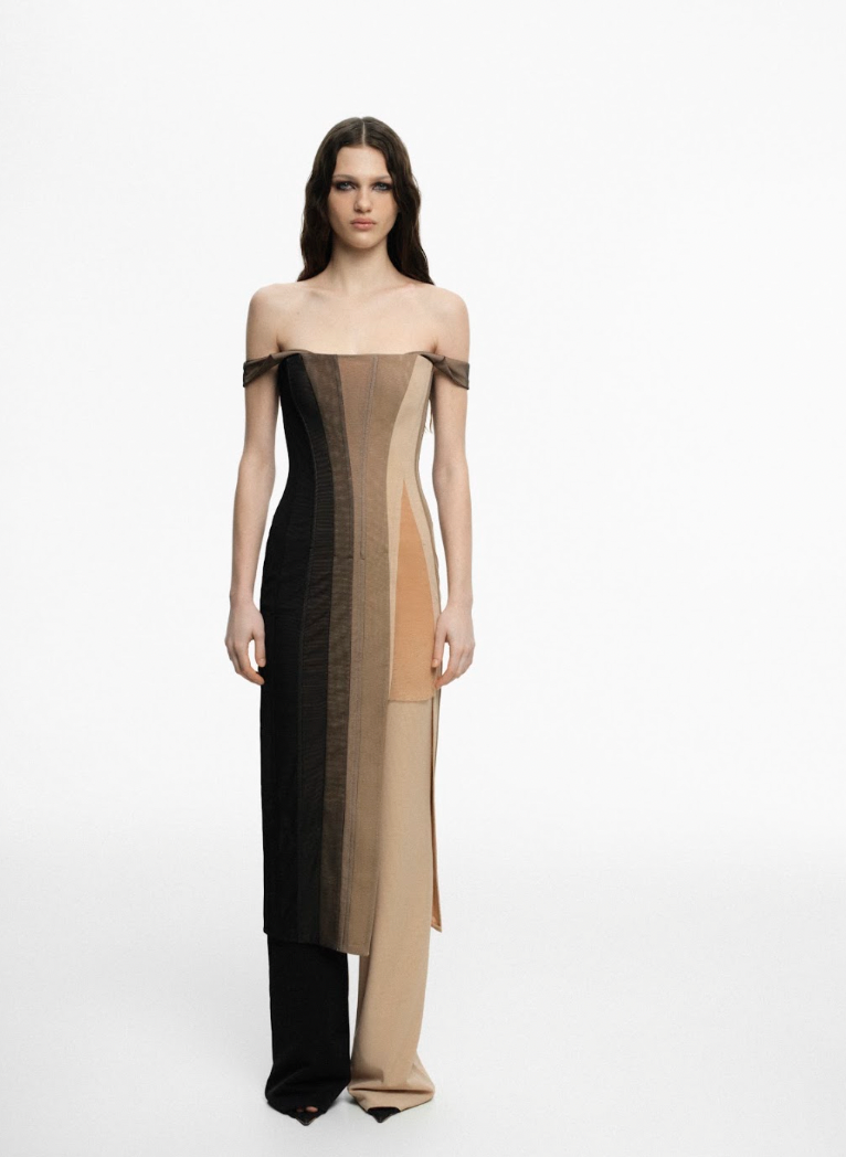 MIDI DRESS WITH A GRADIENT