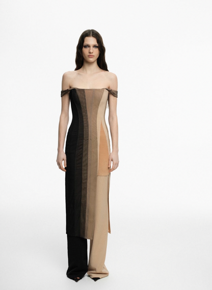 MIDI DRESS WITH A GRADIENT