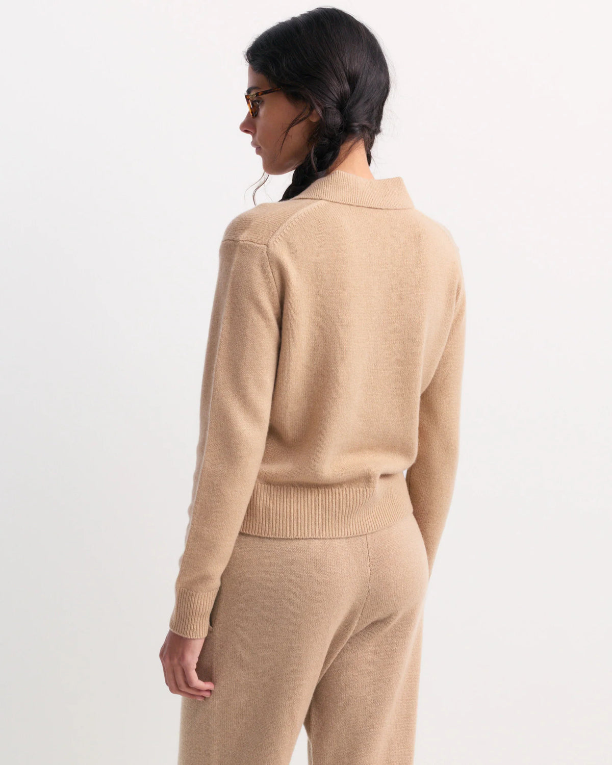 IZAR CASHMERE POLO TAUPE