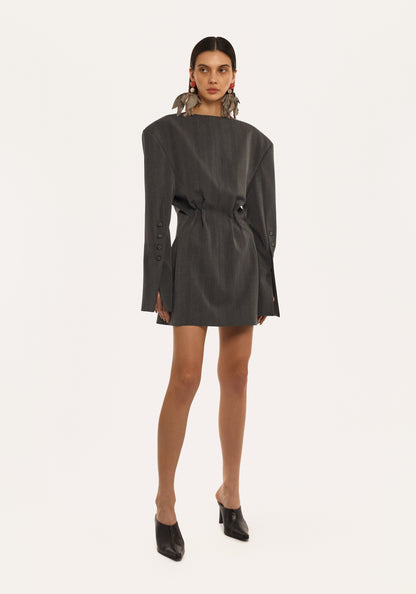 CINCHED JACKET DRESS